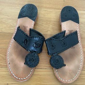 Jack Rogers Jacks Flat Sandal - Black sz 6
